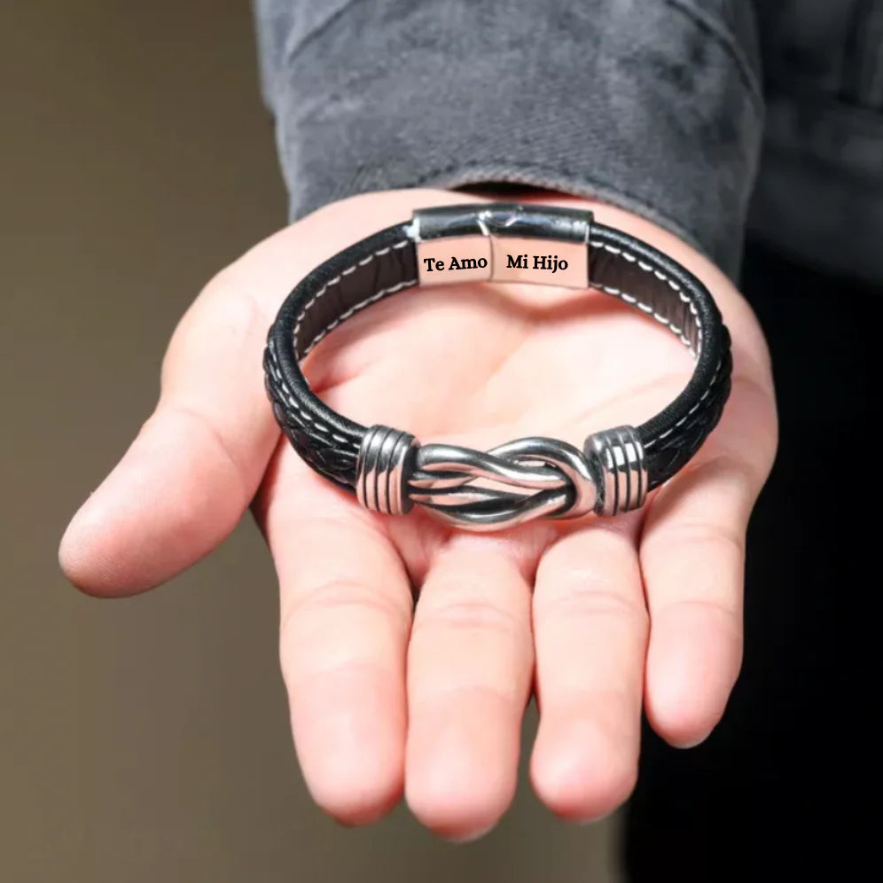 Pulsera Nudo Eterno™ - A mi Hijo + Tarjeta Regalo GRATIS