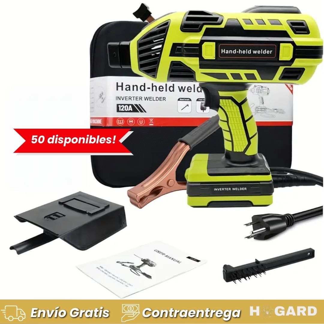 “WeldPro One™” – Potencia Profesional en la Palma de tu Mano + Kit+ Careta + Garantia de Satisfacción GRATIS