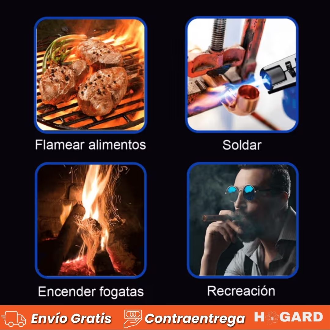 Encendedor Flame X®: Llama Ultra Potente, A Prueba de Viento, y Larga Duración