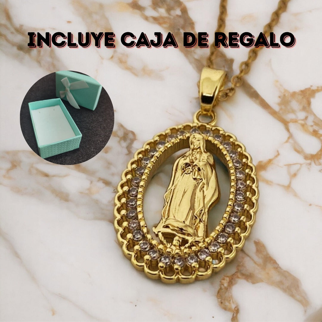 Collar Virgen de Lourdes + CAJA REGALO🎁