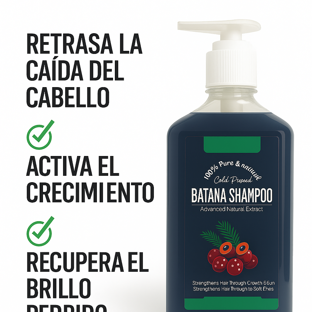 Batana, El shampoo que rescata tu cabello desde la raíz - 360 ml