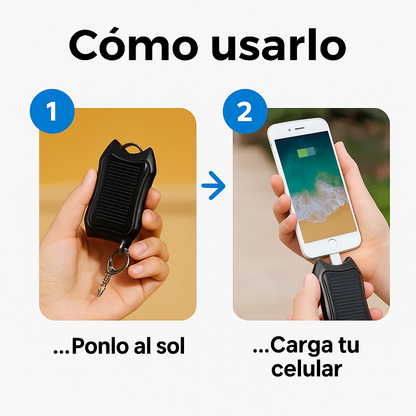 Llavero Cargador Solar: Energía de Emergencia Siempre Contigo