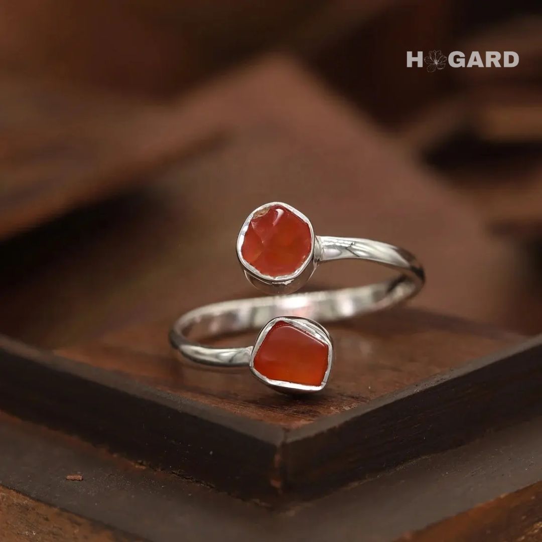 Anillo de Cornalina - Atrae Bienestar(Ajustable)