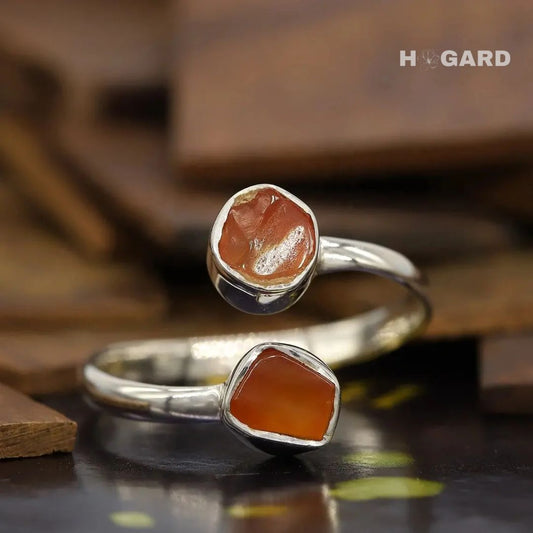 Anillo de Cornalina - Atrae Bienestar(Ajustable)