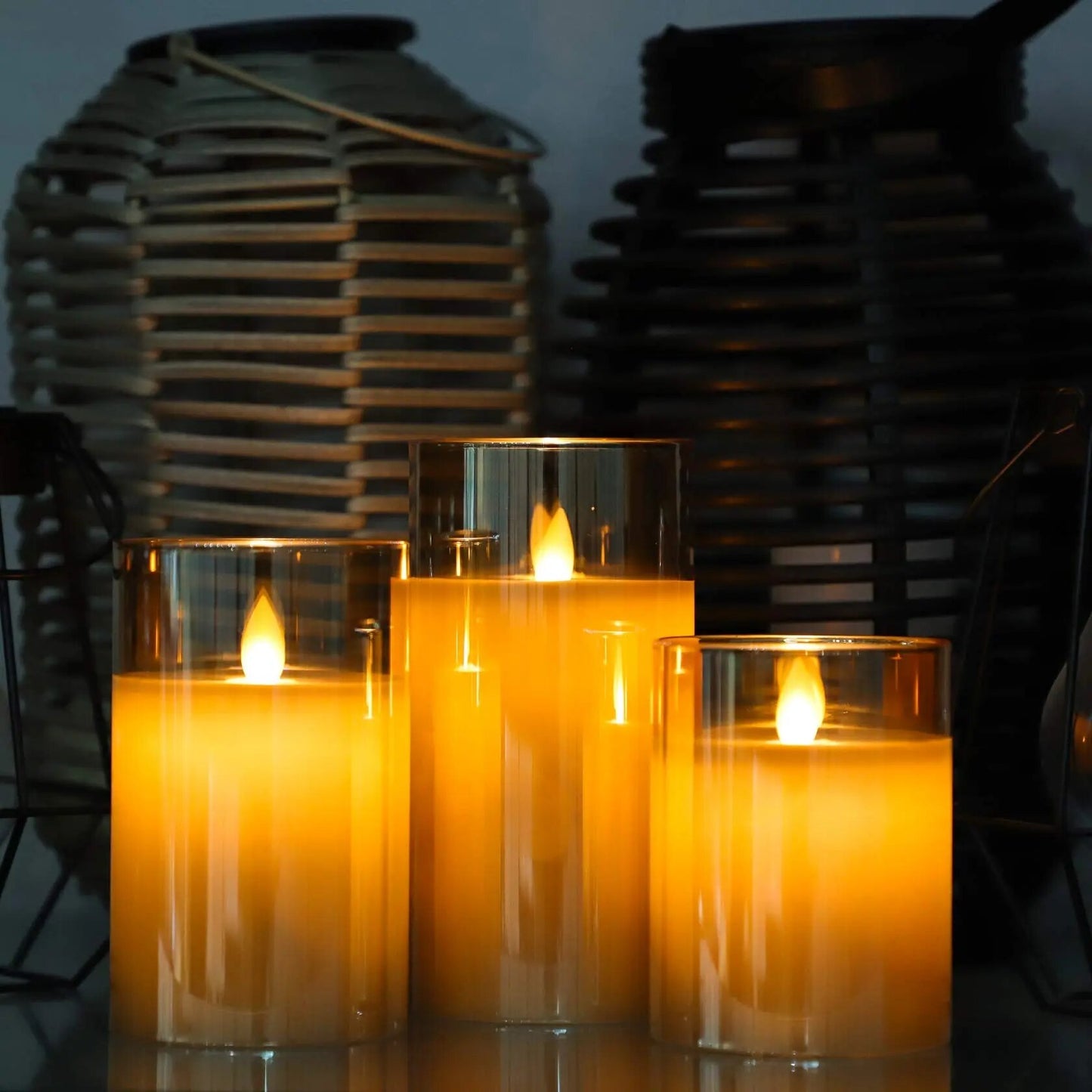 Set 3x1 de Velas sin Llama Glowlabo™