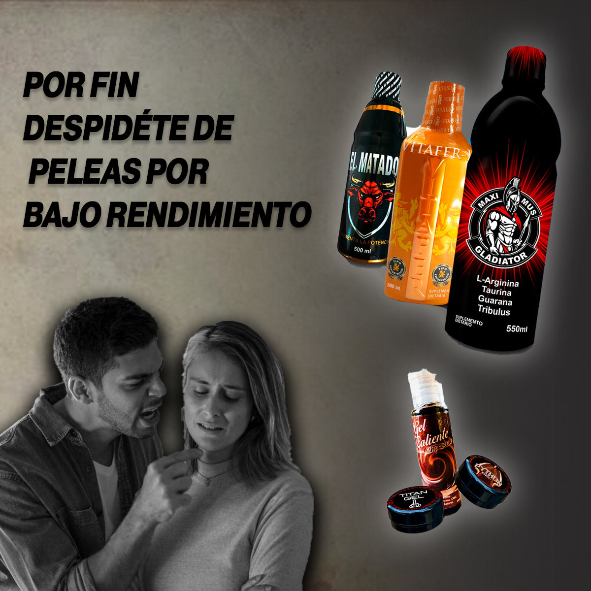 Combo Alfa X6® – Viltalfer + Gladiathor + Matador + Titan Gel.